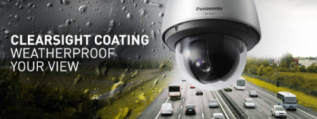 Clearsight coating - rainwash coating - Công nghệ phủ chuyên dùng ngăn bụi & nước bám trên bề mặt camera Panasonic.