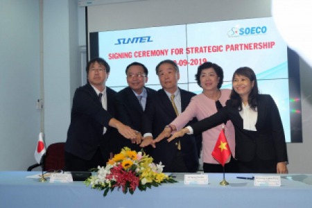 Buổi lễ ký kết hợp tác chiến lược của công ty SOECO và Công ty  SunTel (Nhật Bản)