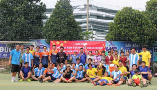 SAO NAM AN TỔ CHỨC GIẢI BÓNG ĐÁ KỶ NIỆM 20 NĂM THÀNH LẬP SOECO VÀ MỪNG XUÂN MỚI 2017