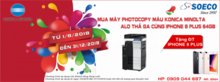 CHƯƠNG TRÌNH KHUYẾN MÃI MÁY PHOTOCOPY MÀU KONICA MINOLTA